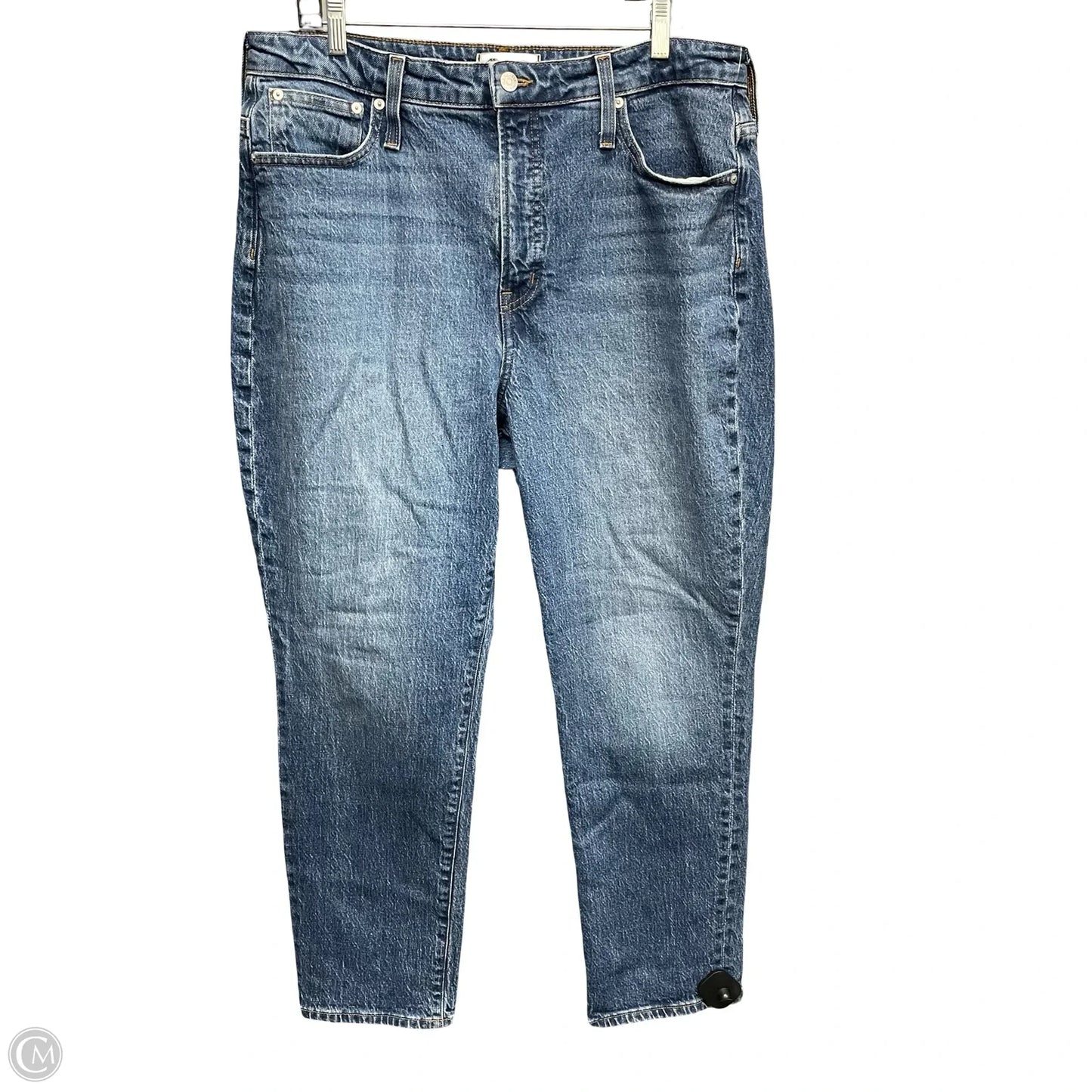 Jeans Straight By Madewell In Blue Denim, Size: 14