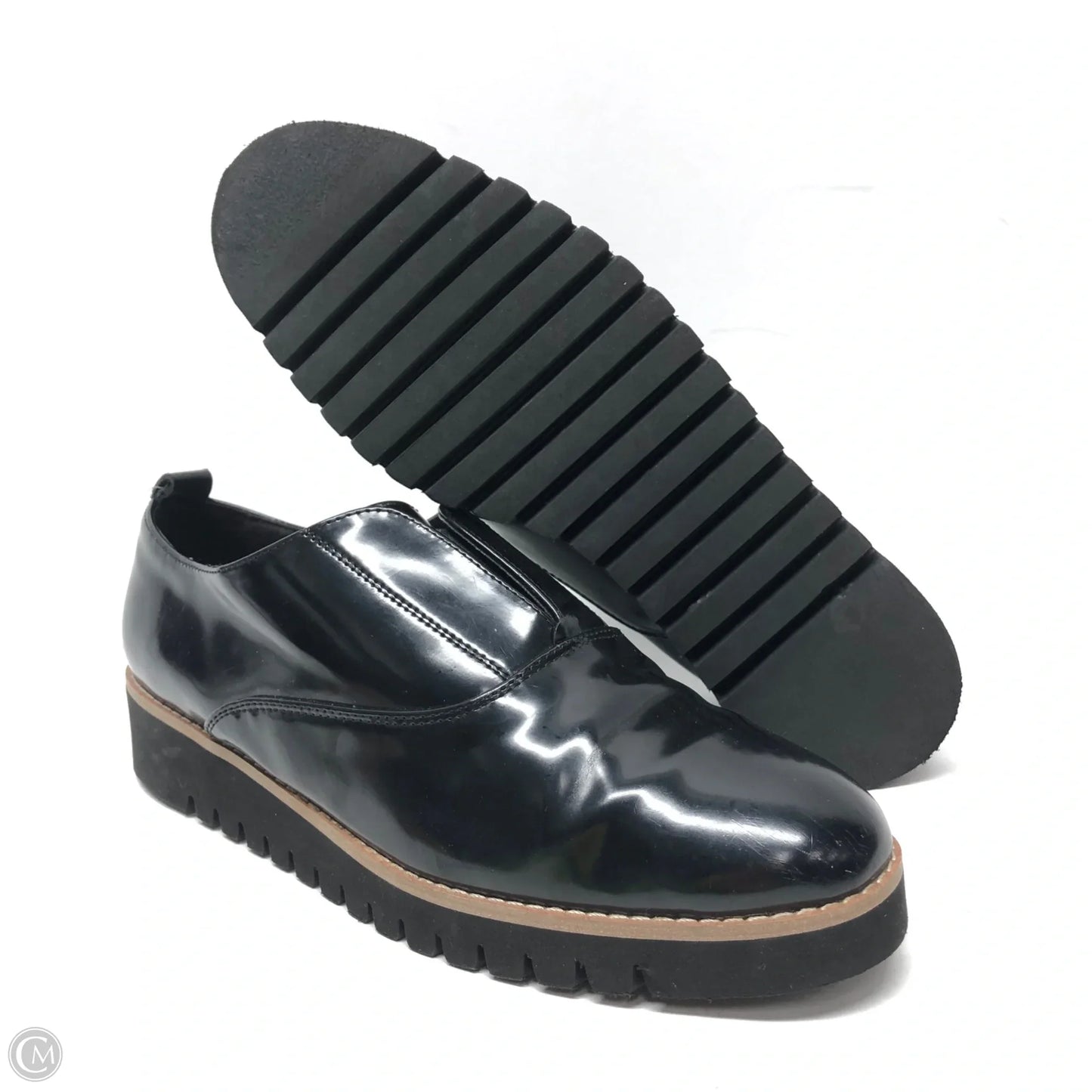 Shoes Heels Wedge By Zara Women In Black, Size: 8.5