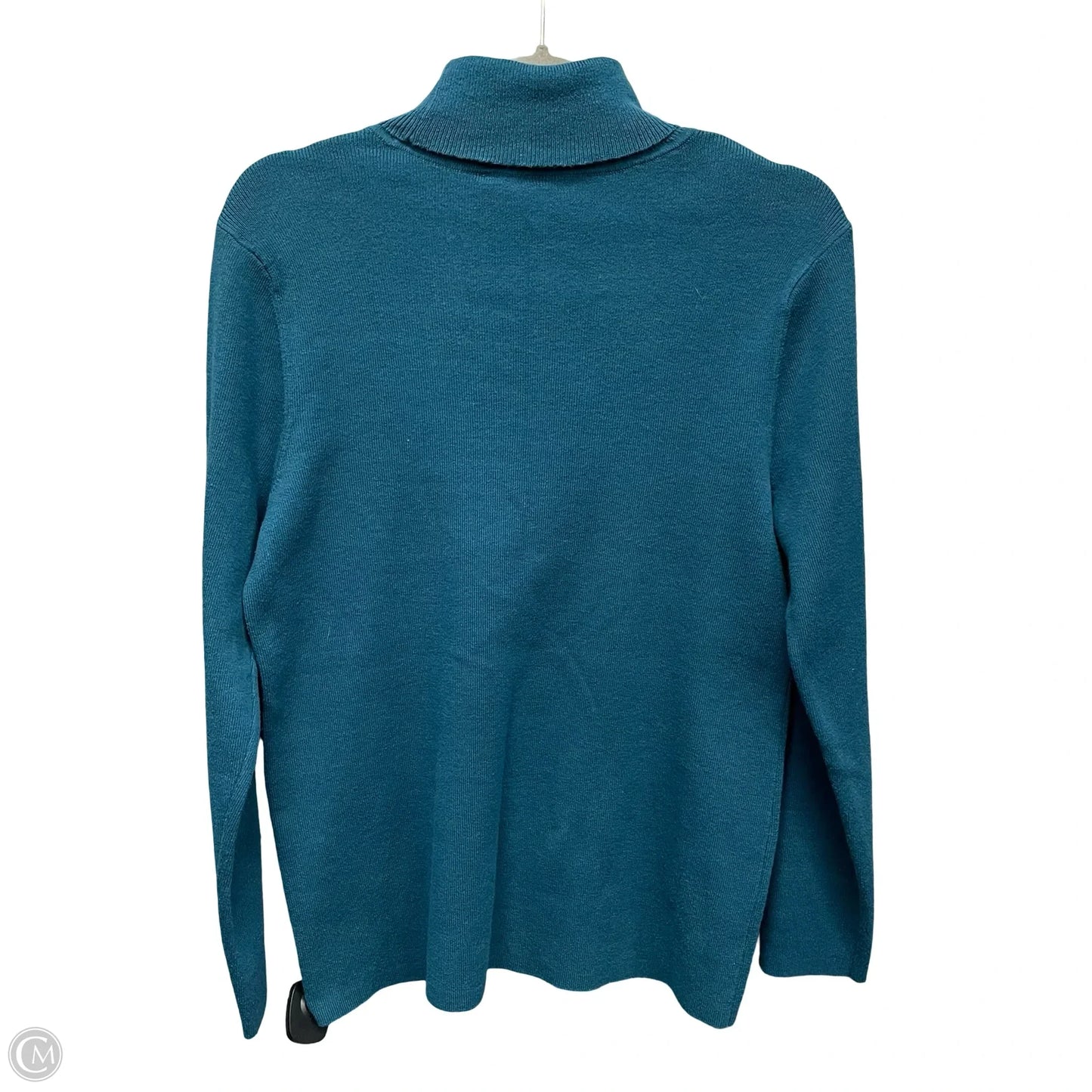 Top Long Sleeve By Chicos In Teal, Size: L