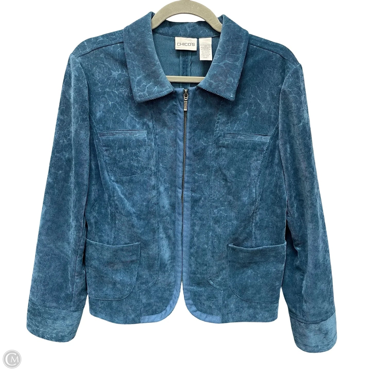 Jacket Other By Chicos In Teal, Size: S