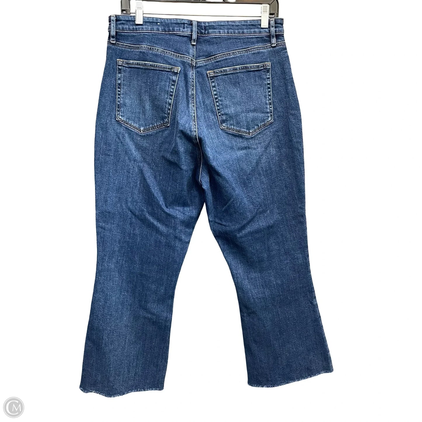 Jeans Cropped By Loft In Blue Denim, Size: 12