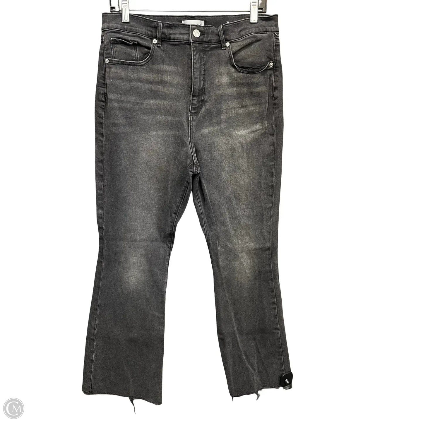 Jeans Cropped By Loft In Grey Denim, Size: 14