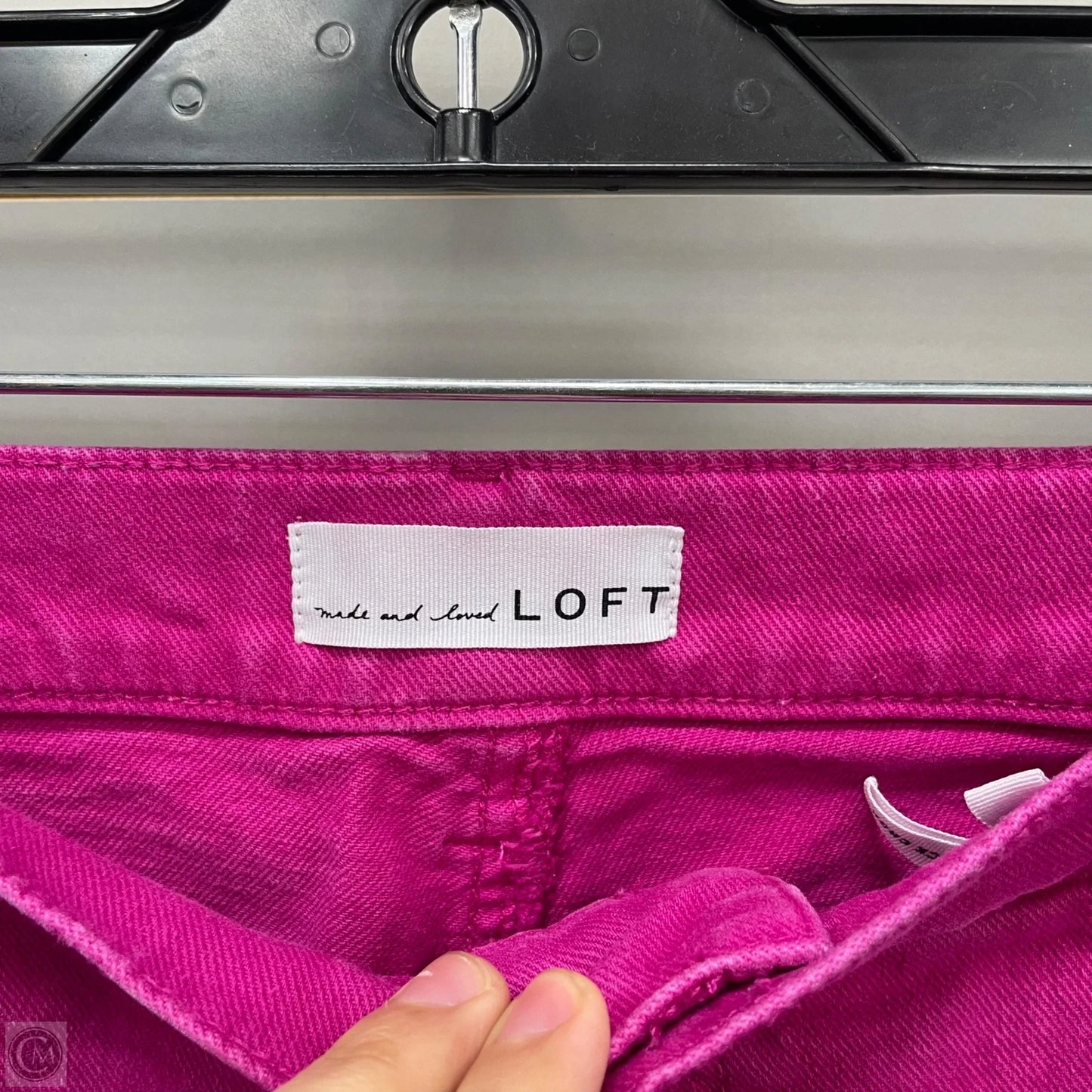 Jeans Cropped By Loft In Pink, Size: 14