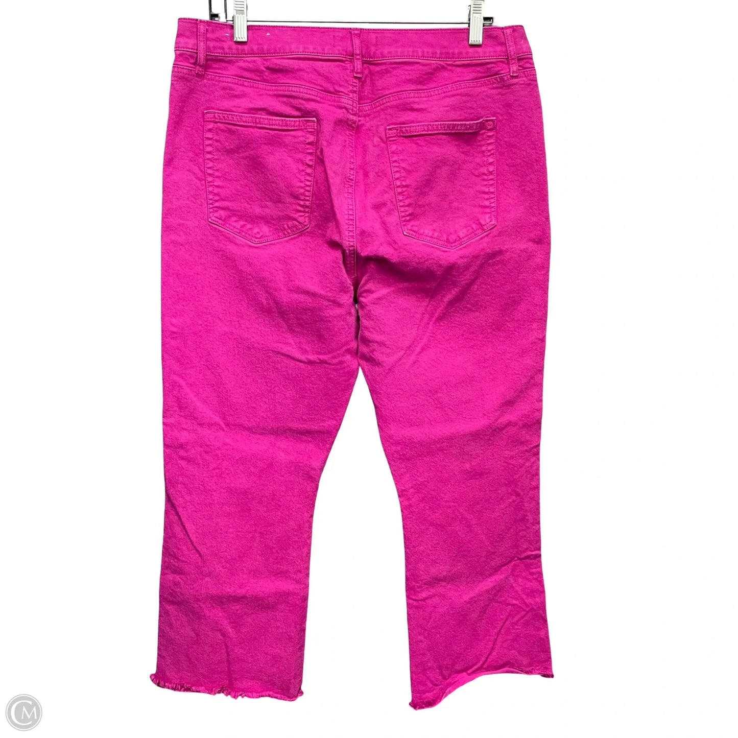 Jeans Cropped By Loft In Pink, Size: 14