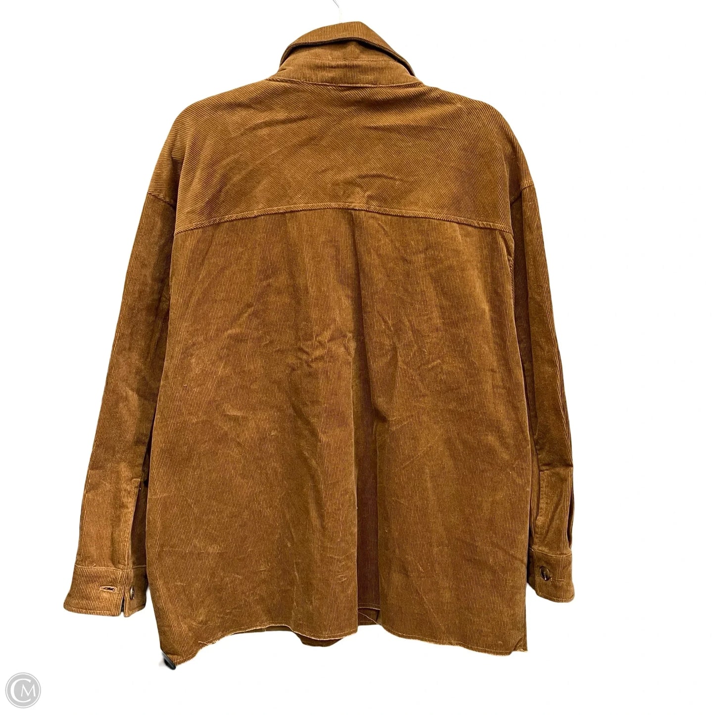 Jacket Shirt By Gianni Bini In Brown, Size: L