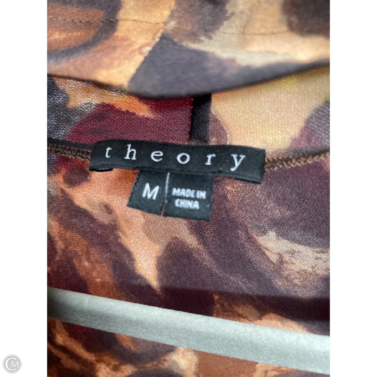 Blouse Sleeveless By Theory In Animal Print, Size: M