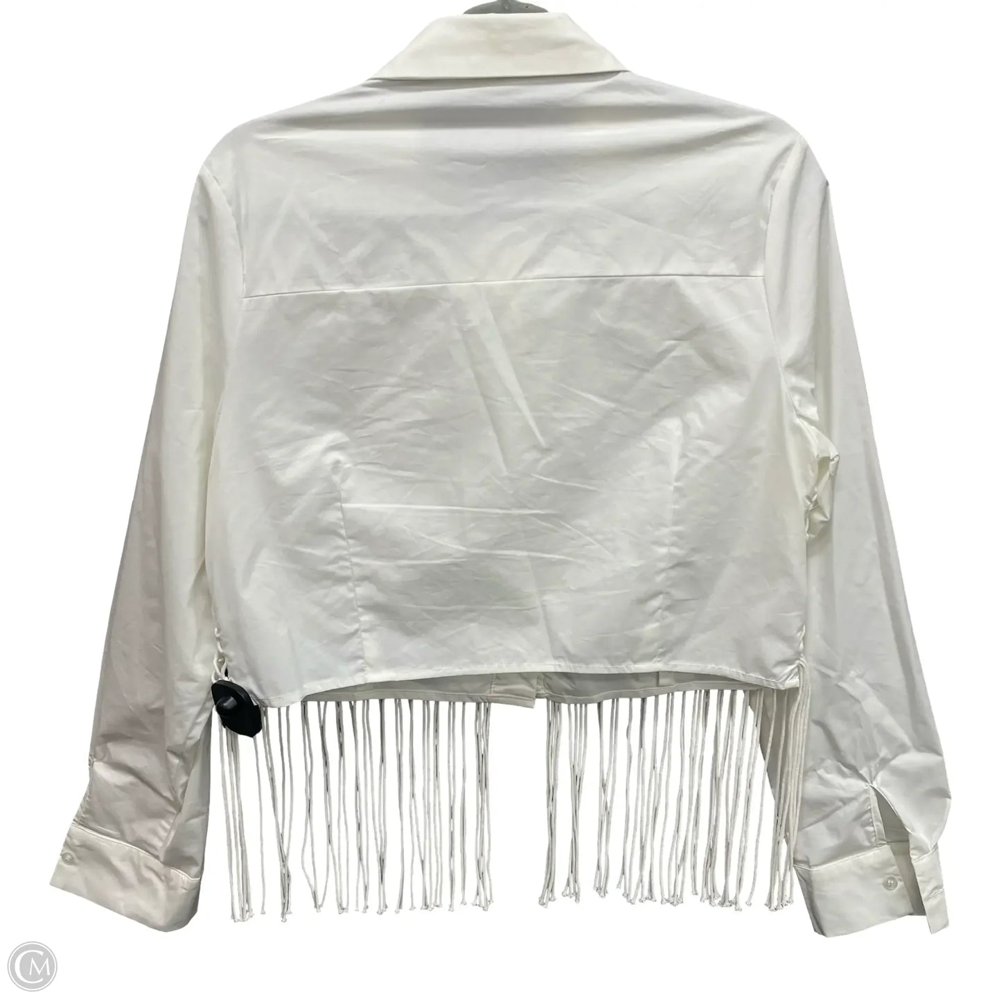 Top Long Sleeve By Line & Dot In White, Size: L