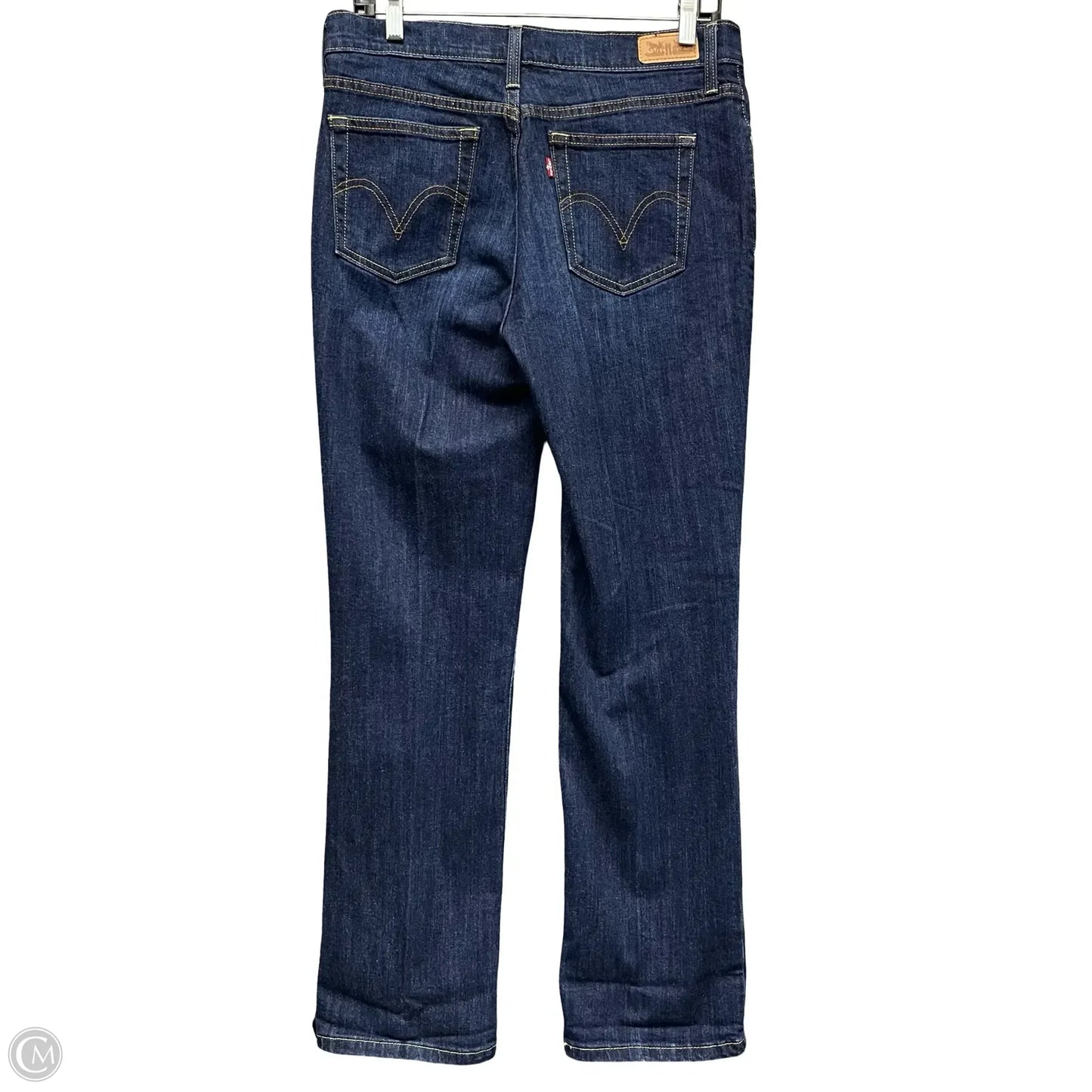 Jeans Straight By Levis In Blue Denim, Size: 10