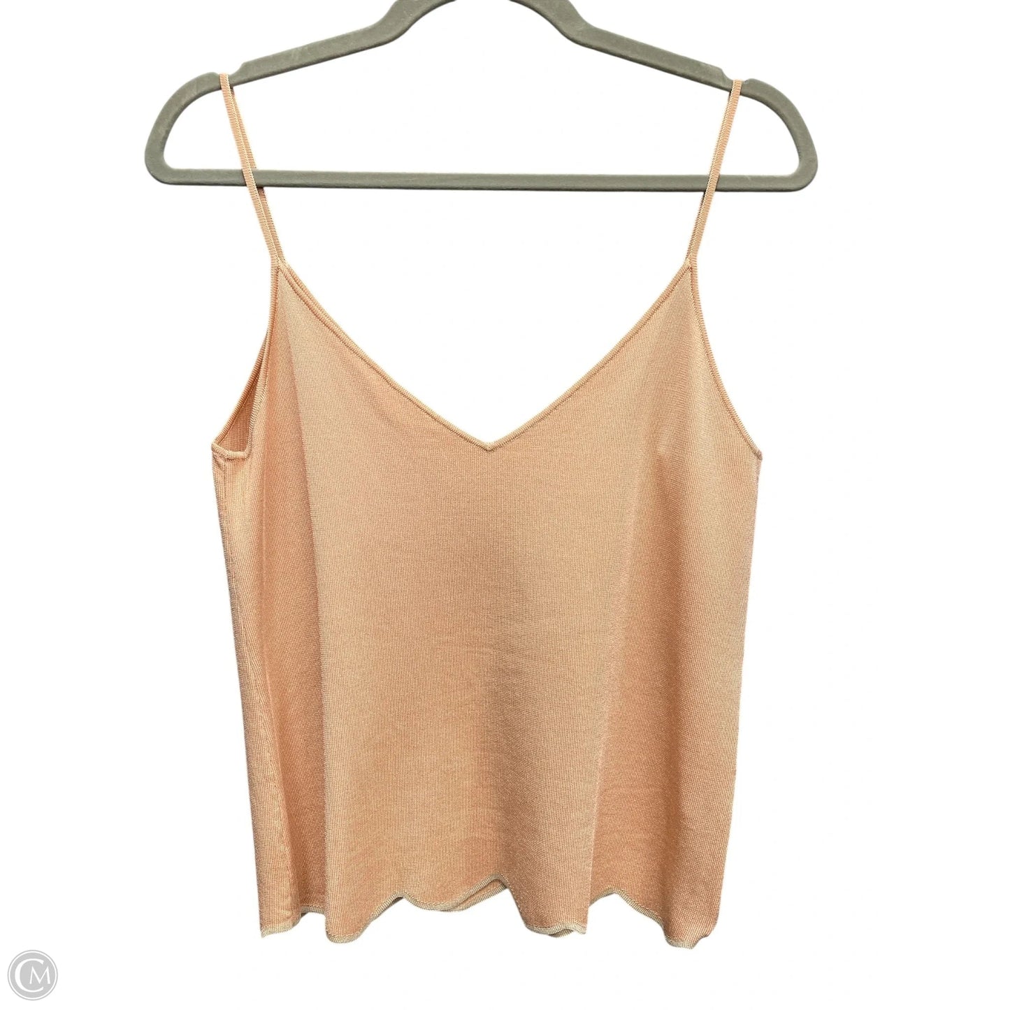 Tank Top By Zara In Peach, Size: M