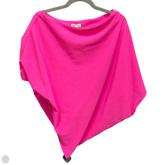 Blouse Short Sleeve By Main Strip In Pink, Size: S