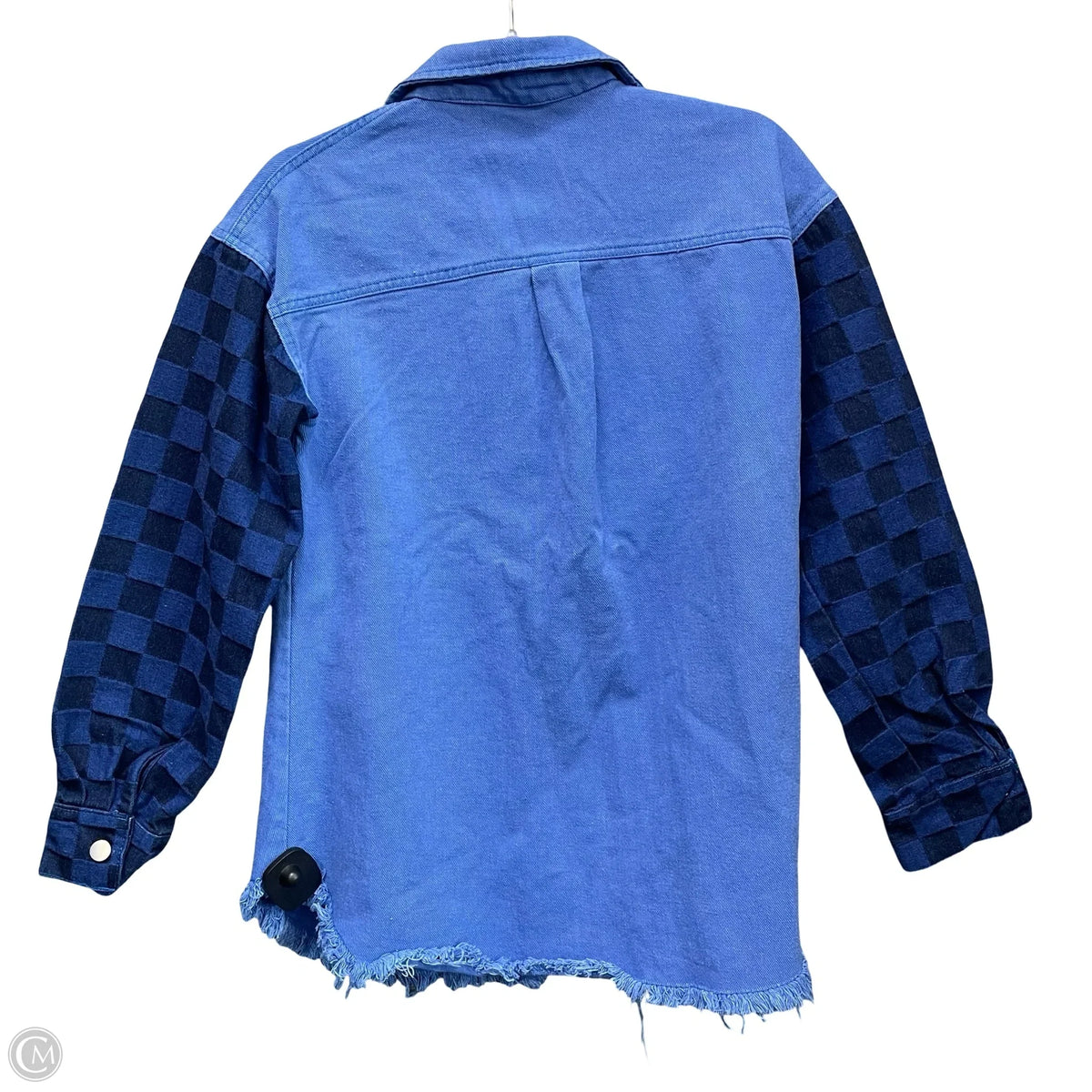 Jacket Shirt By Cmf In Blue, Size: S