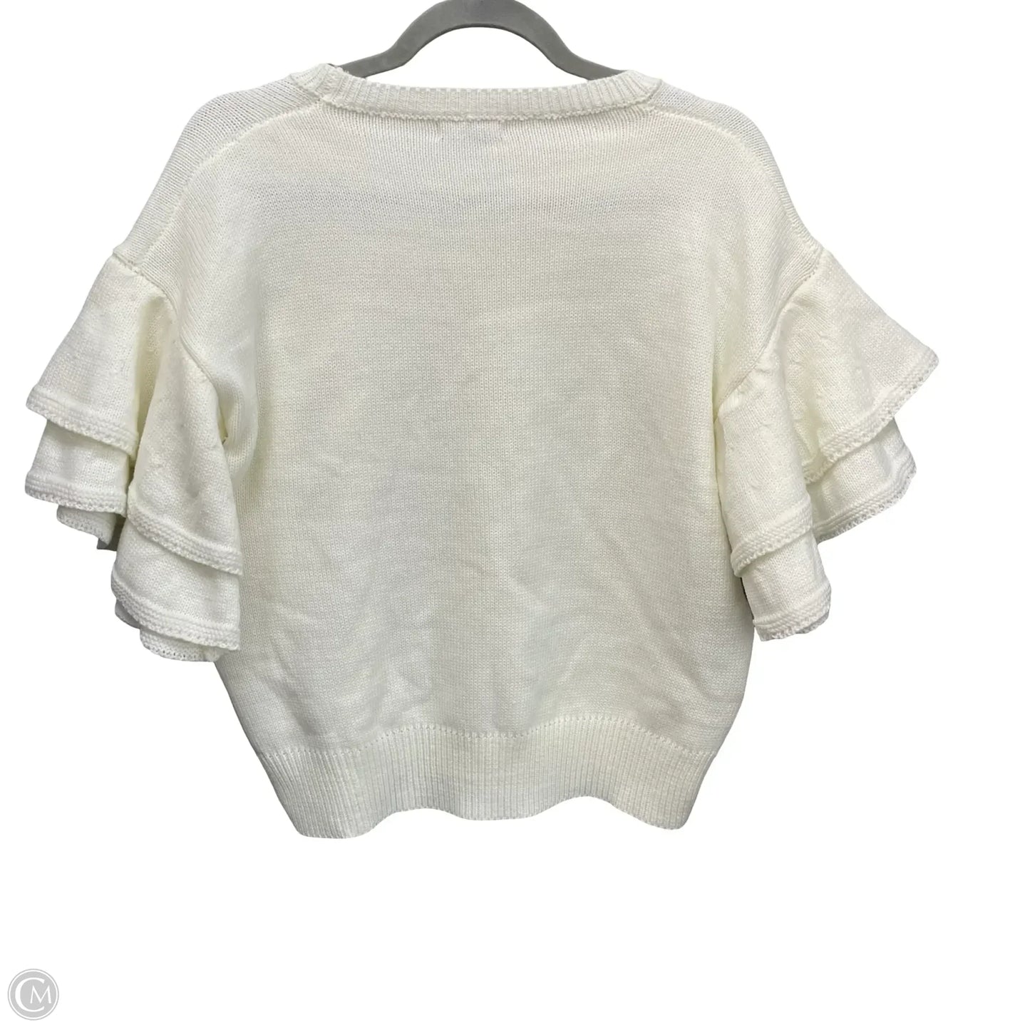 Sweater Short Sleeve By &merci In Cream, Size: M