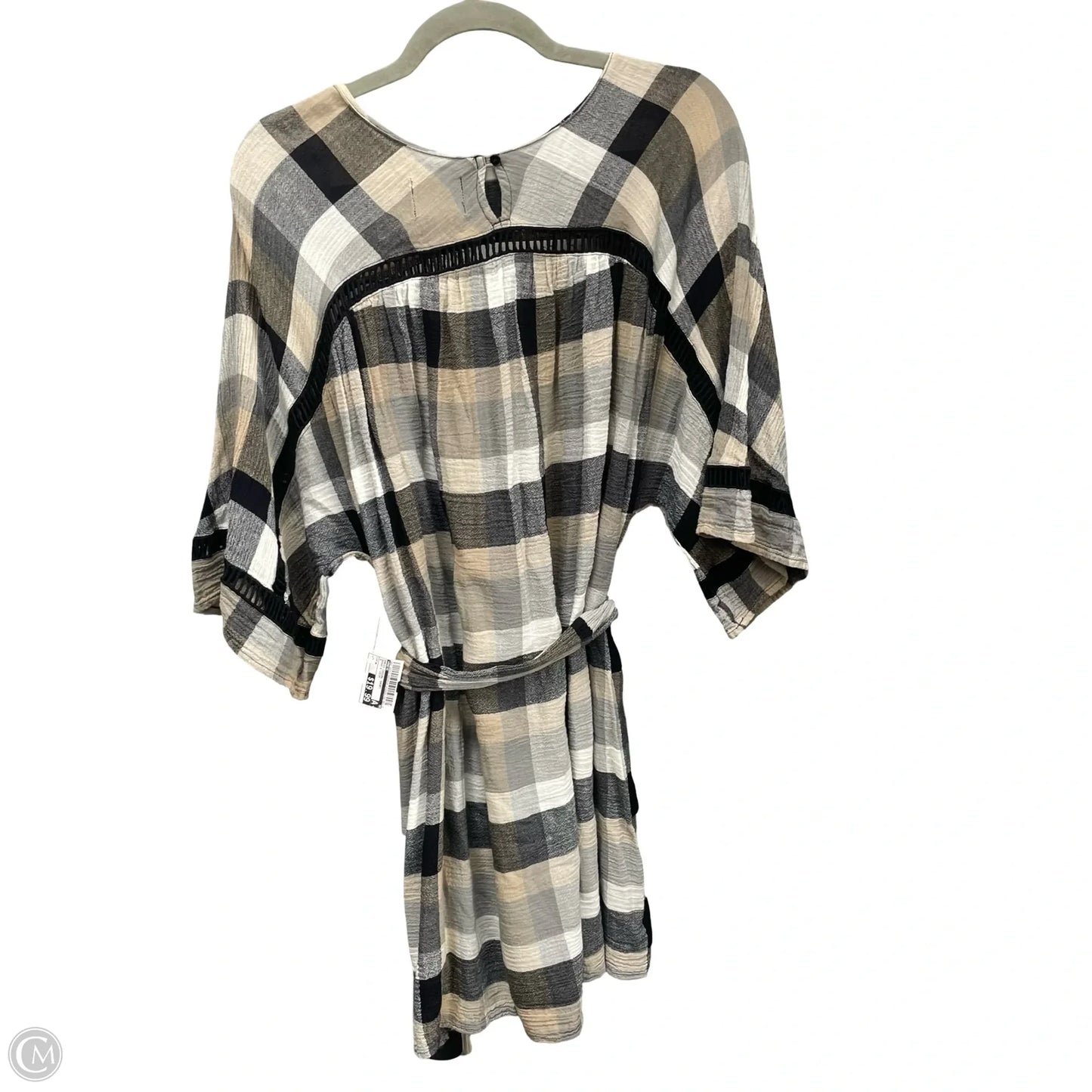 Dress Casual Short By Maeve In Brown & Cream, Size: M