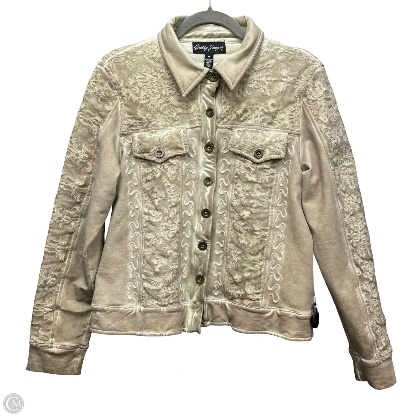 Jacket Other By Clothes Mentor In Tan, Size: M