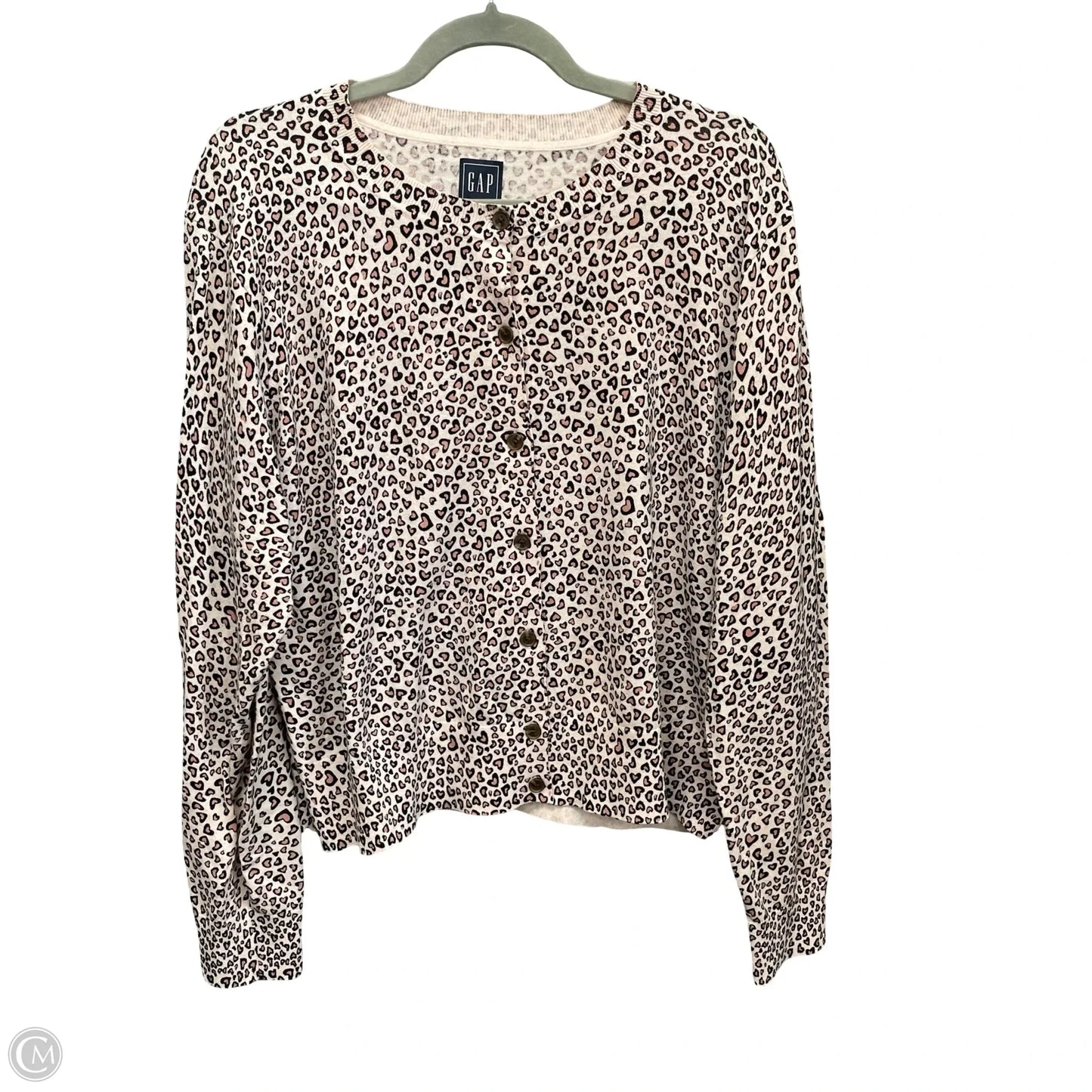 Cardigan By Gap In Animal Print, Size: Xxl