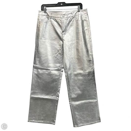 Jeans Straight By Le Lis In Silver, Size: L