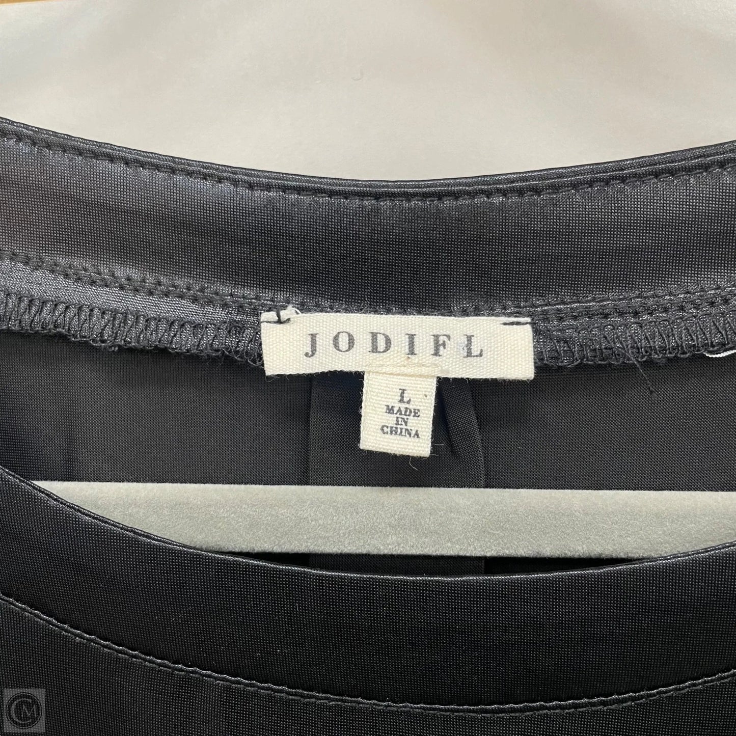 Top Short Sleeve By Jodifl In Black, Size: L