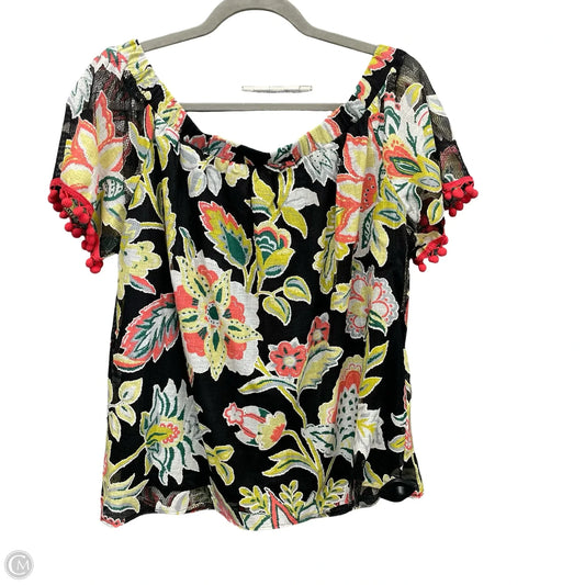 Blouse Short Sleeve By Entro In Multi-colored, Size: M