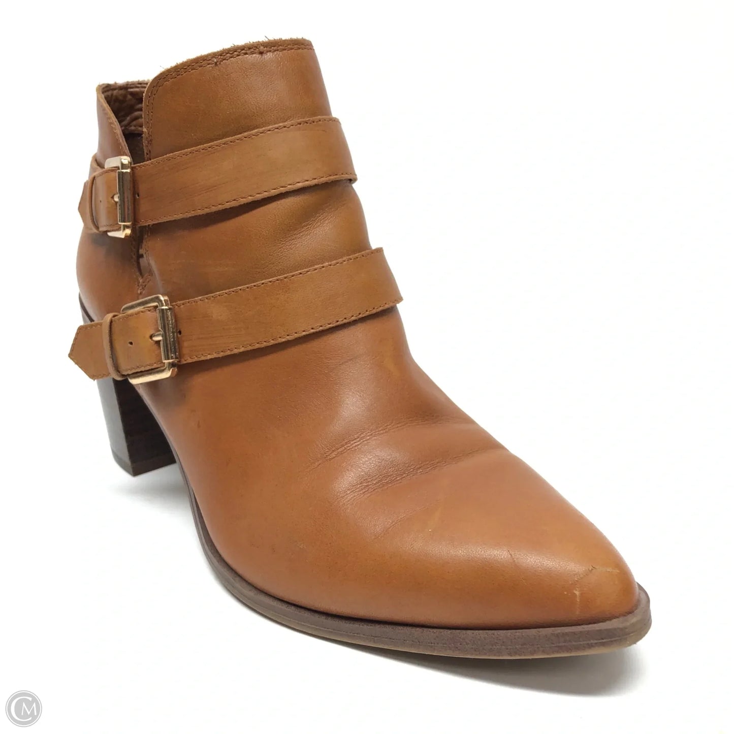 Boots Ankle Heels By Franco Sarto In Tan, Size: 9