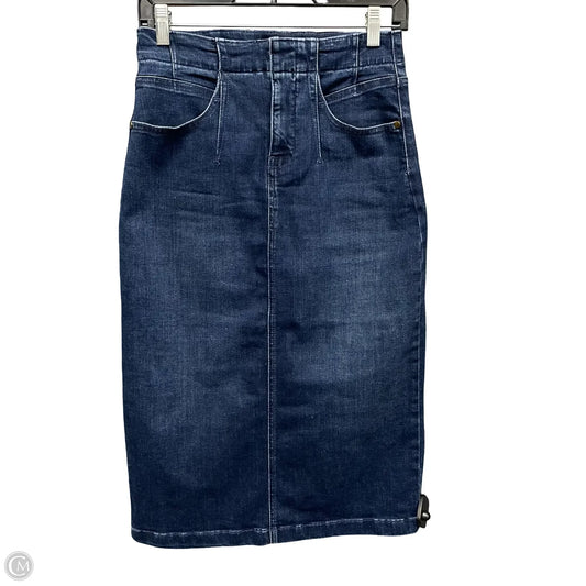 Skirt Midi By Pilcro In Blue Denim, Size: 6