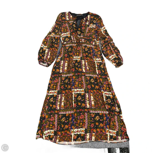 Dress Casual Maxi By Zara In Multi-colored, Size: M