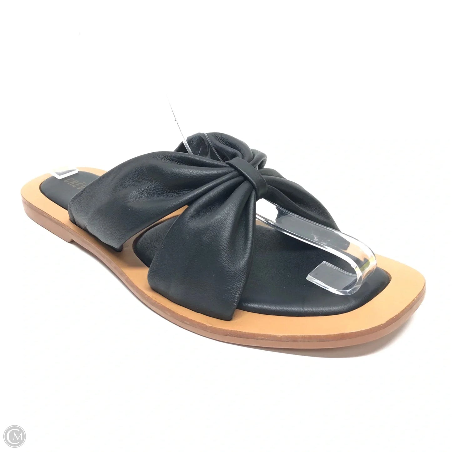 Sandals Flats By Clothes Mentor In Black, Size: 8