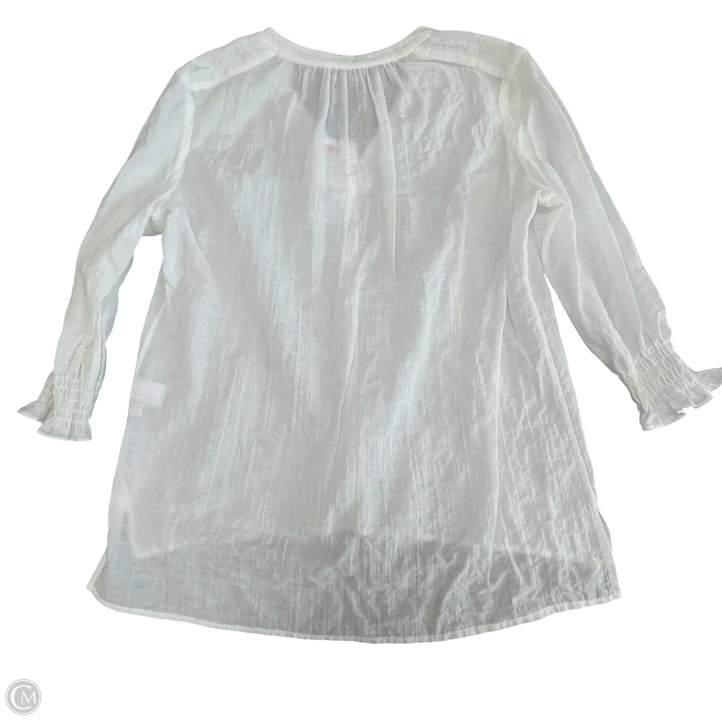 Top Short Sleeve By Loft In Black, Size: Mp