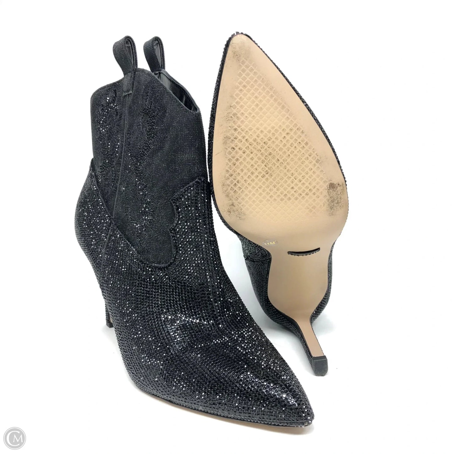 Boots Ankle Heels By Gianni Bini In Black, Size: 11