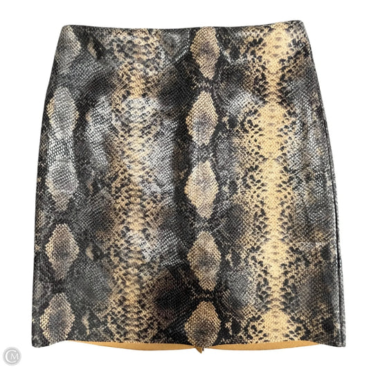 Skirt Mini & Short By Judith March In Snakeskin Print, Size: S