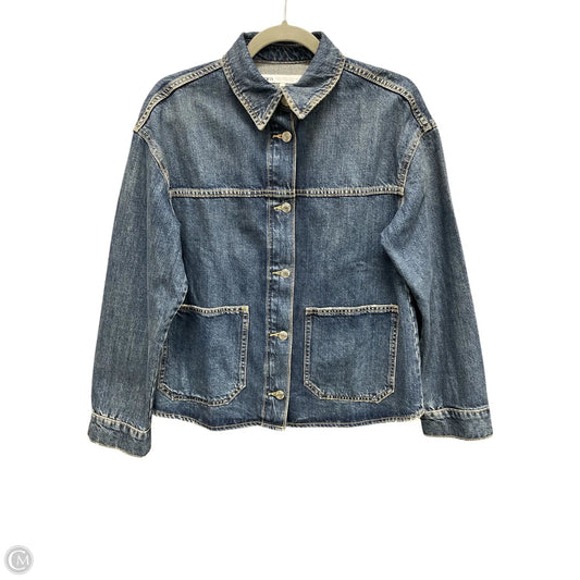 Jacket Denim By Zara In Blue Denim, Size: Xs