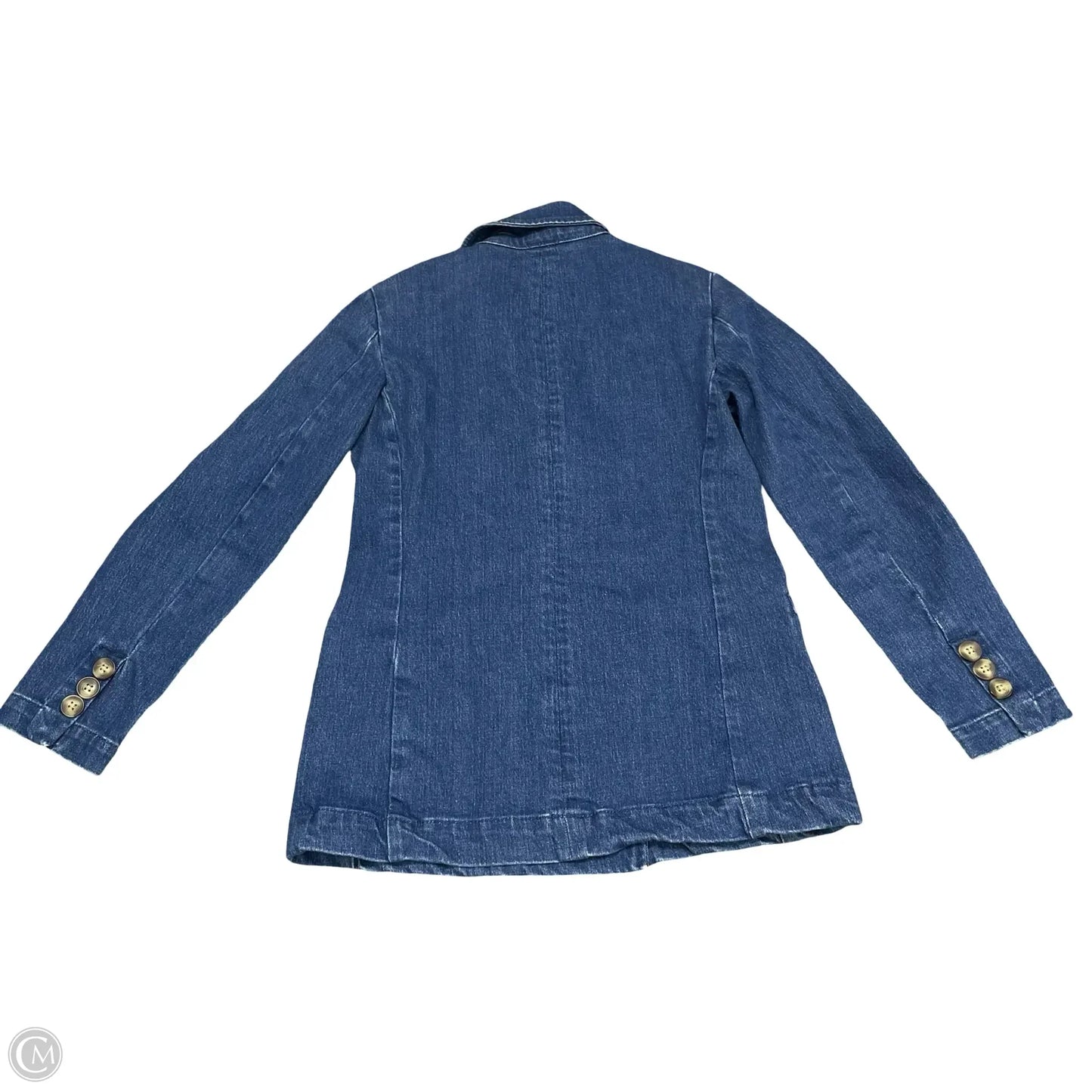 Blazer By Pilcro In Blue Denim, Size: Xs