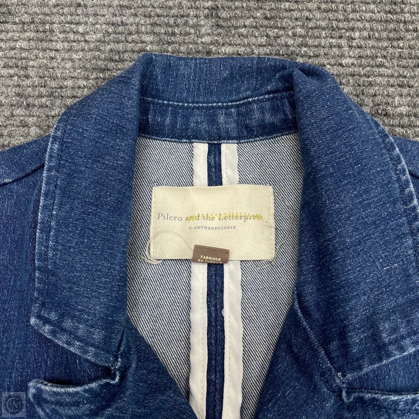 Blazer By Pilcro In Blue Denim, Size: Xs