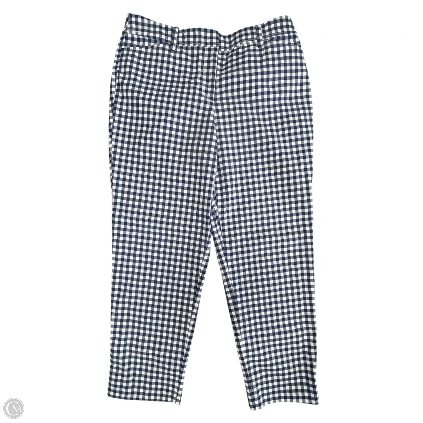 Pants Cropped By Talbots In Blue & White, Size: 6