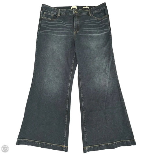 Jeans Wide Leg By Jessica Simpson In Blue Denim, Size: 18