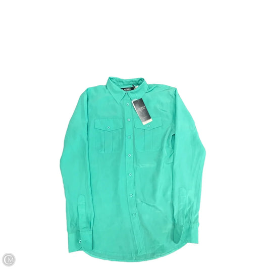 Top Long Sleeve By Lauren By Ralph Lauren In Green, Size: Xsp