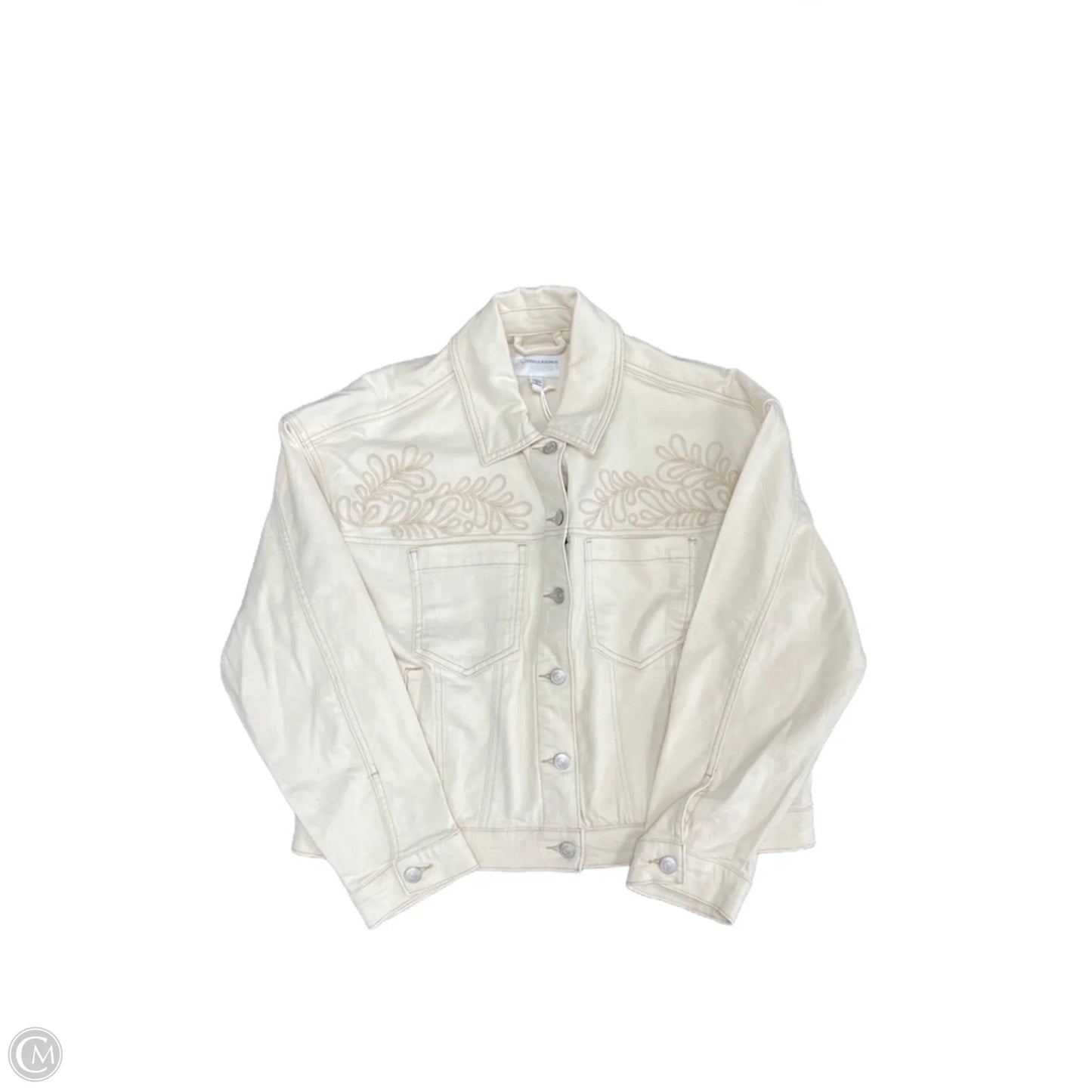 Jacket Denim By Jessica Simpson In Beige, Size: S