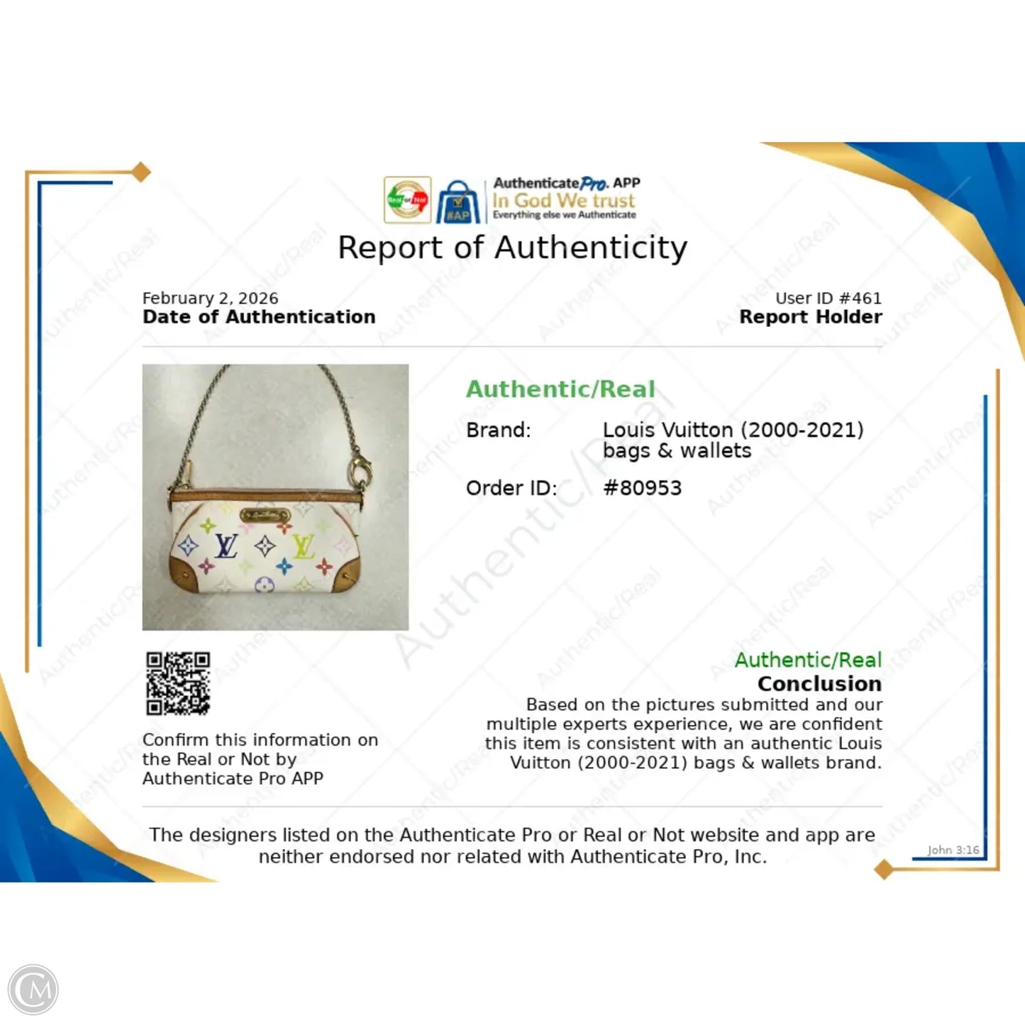 Wristlet Luxury Designer By Louis Vuitton, Size: Small