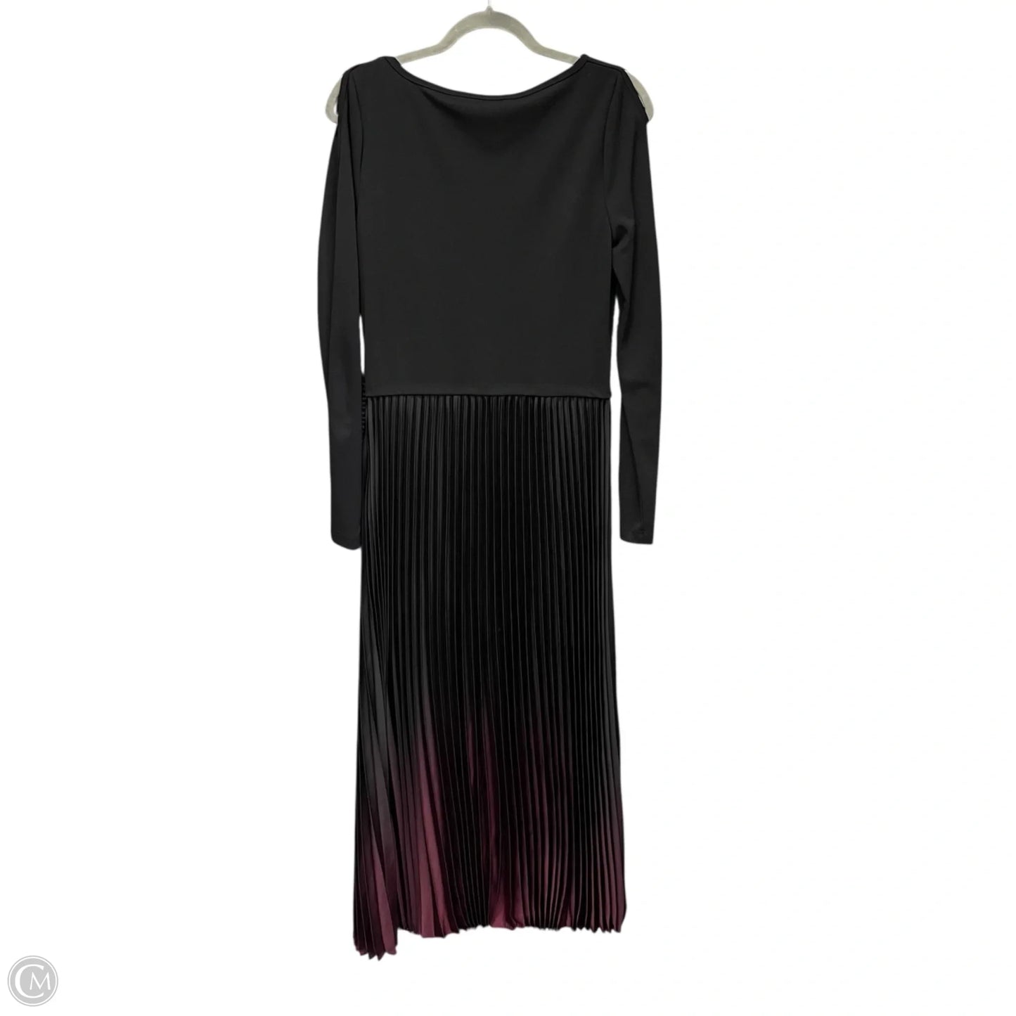 Dress Designer By Karl Lagerfeld In Black & Purple, Size: S