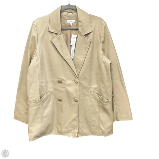 Blazer By Topshop In Beige, Size: 10