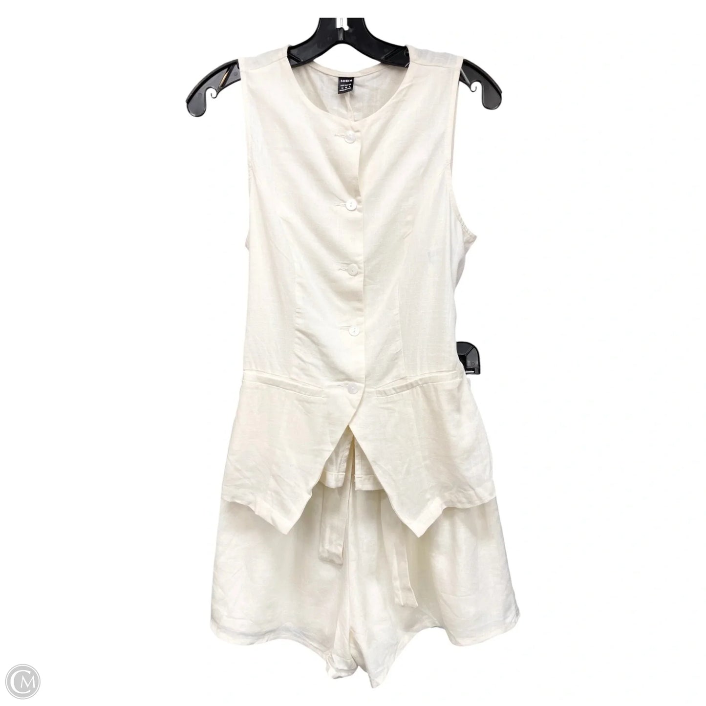 Shorts Set By Shein In Cream, Size: 6