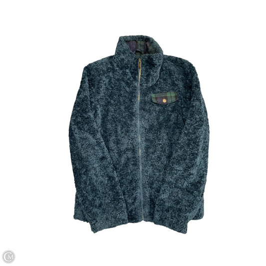 Jacket Fleece By Pendleton In Navy, Size: S