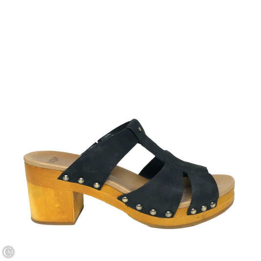 Sandals Heels Block By Ugg In Black, Size: 9