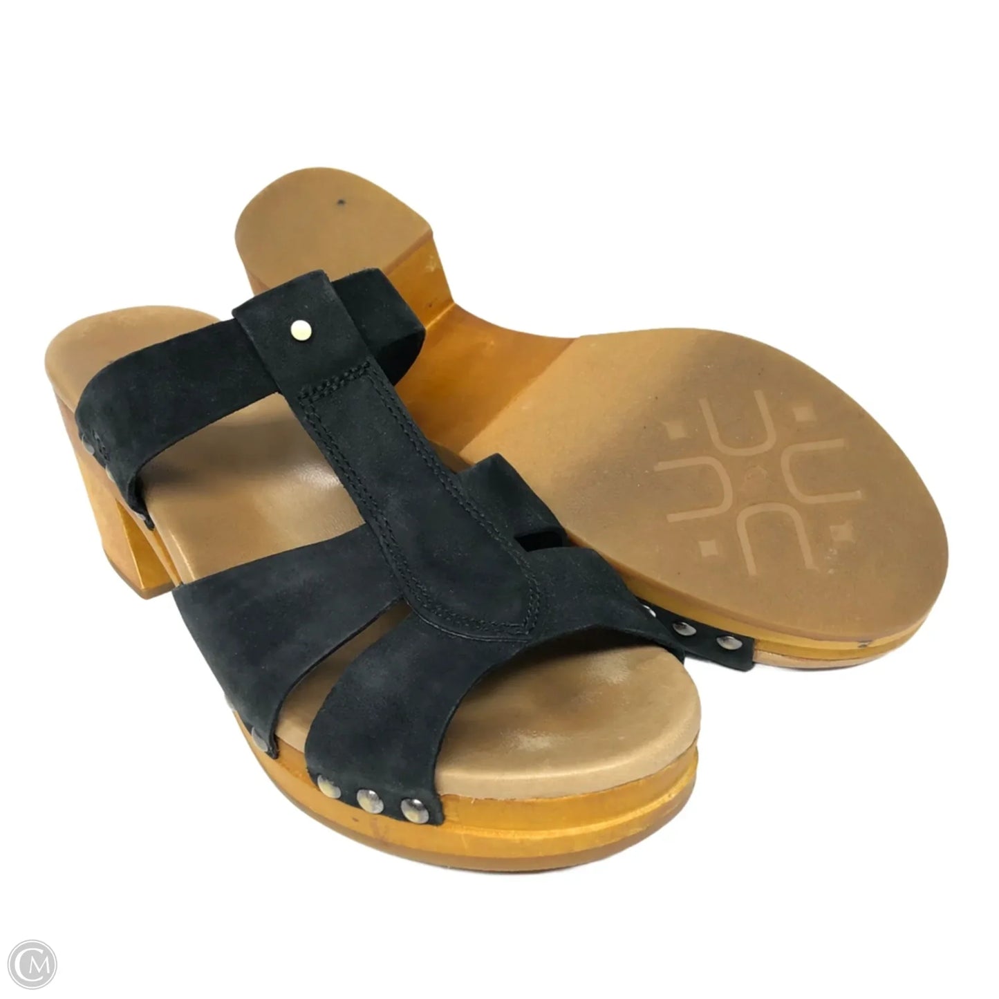 Sandals Heels Block By Ugg In Black, Size: 9