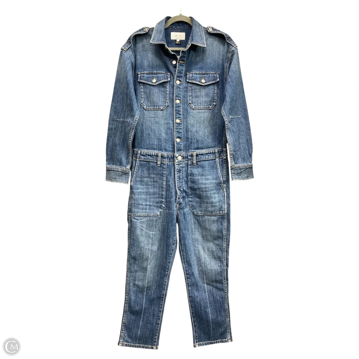 Jumpsuit By Current Elliott In Blue Denim, Size: S