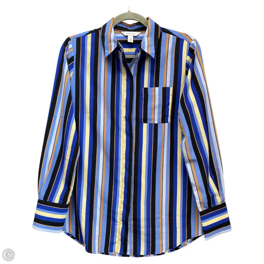 Top Long Sleeve By Nine West Apparel In Striped Pattern, Size: Xs