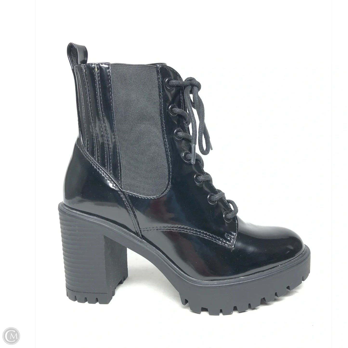 Boots Ankle Heels By Mia In Black, Size: 7