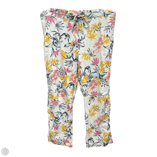 Pants Wide Leg By Dash In Tropical Print, Size: Xl