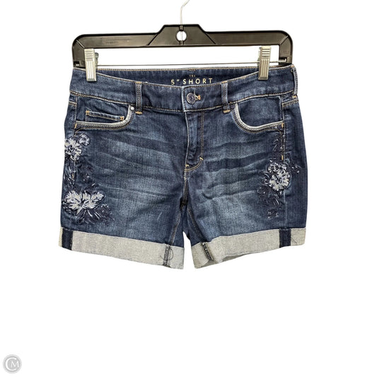 Shorts By White House Black Market In Blue Denim, Size: 0