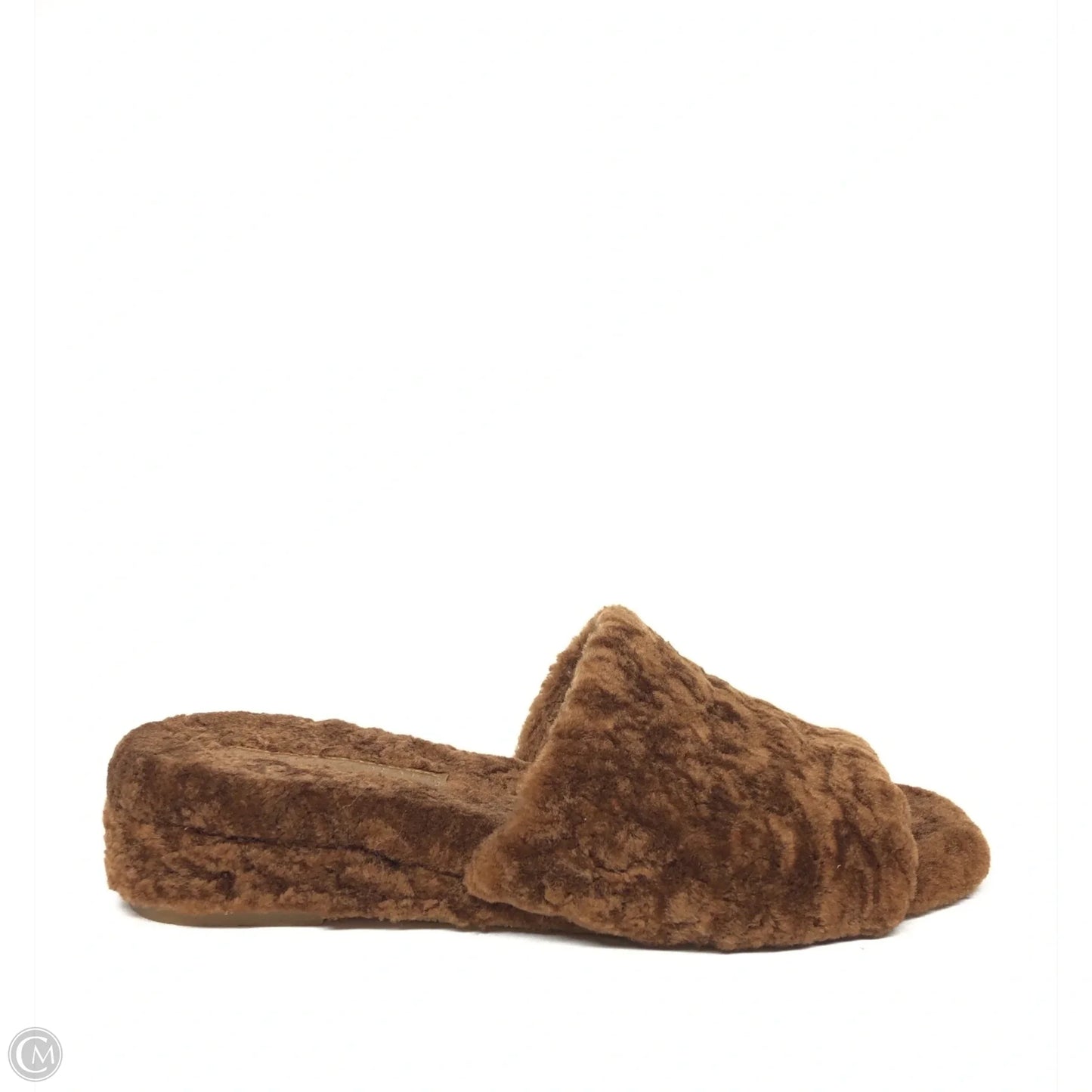 Sandals Heels Wedge By Veronica Beard In Brown, Size: 6