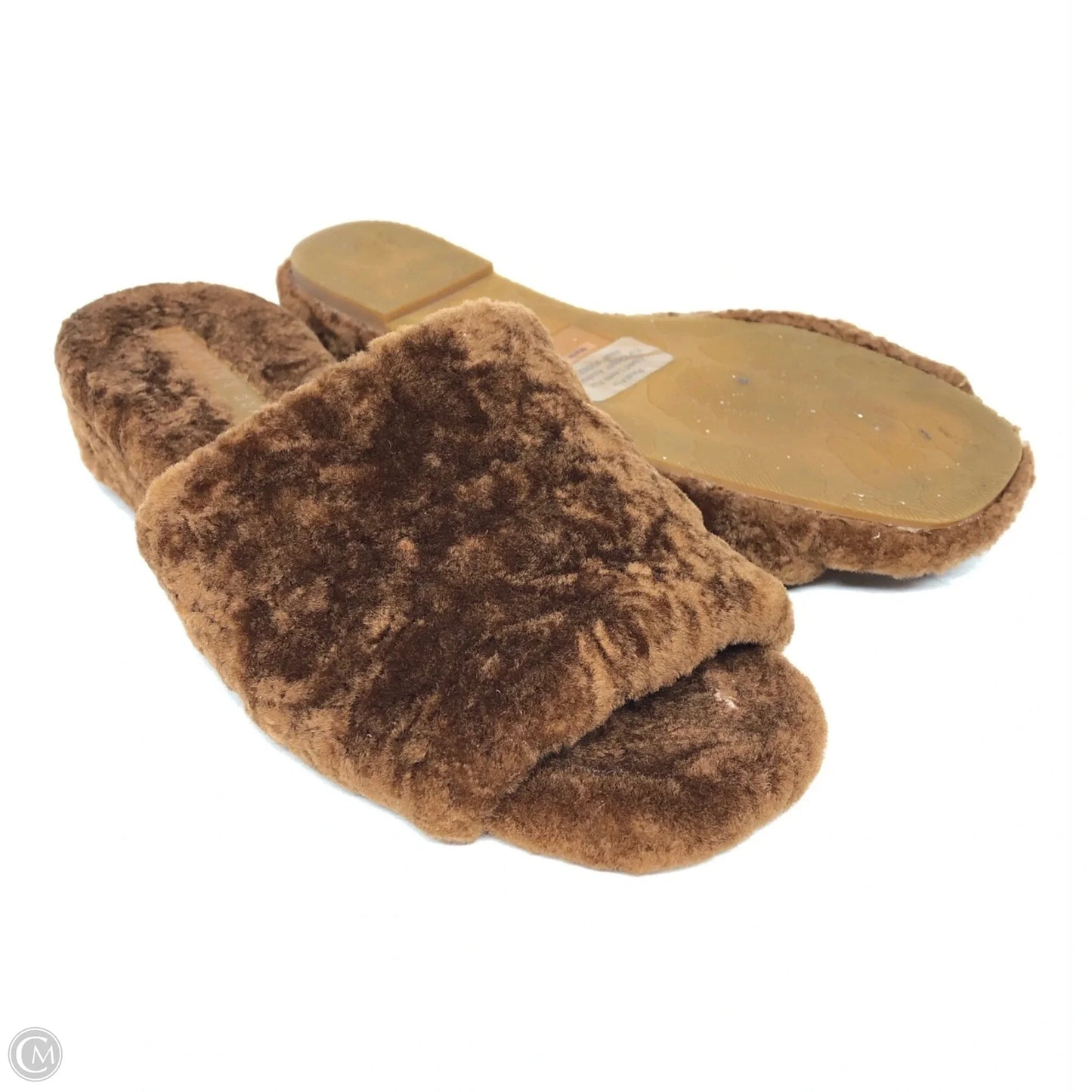 Sandals Heels Wedge By Veronica Beard In Brown, Size: 6